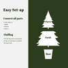 LuxenHome 4Ft Artificial Green Branches Christmas Fir Tree Potted - 4 of 4