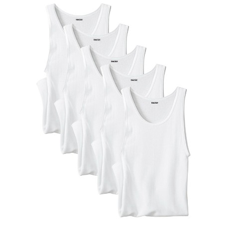 Kingsize Men's Big & Tall Cotton Tank Undershirt 5-pack - Tall - 9xl, White  : Target