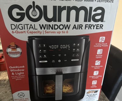 6L Digital Air Fryer w/ 1600W & Glass Window – Lenoxx Electronics