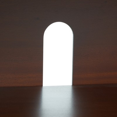 Walnut and Natural Rattan 2-Shelf TV Stand with Cabinet