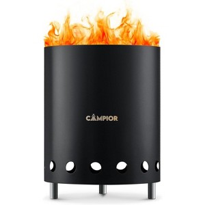 New Stainless Steel Firewood Stove 15 cm Diameter Wood-burning Smokeless Fire Pit Stove ?Black) - 1 of 4