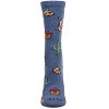 Memoi Women's Spooky Western Holiday Crew Socks Denim Heather 9-11 - 2 of 3