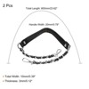 Unique Bargains Metal Corrosion-Resistant PU Leather Purse Flat Chain Strap 2 Pcs - 2 of 4