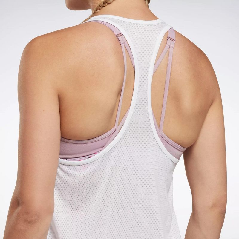 Reebok Workout Ready Mesh Back Tank Top Womens Athletic Tank Tops, 5 of 8
