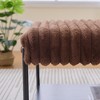 Rectangle/Round Upholstered Ottoman Upholstered Bench Bed Footstool End Stool Footrest, Beige/Brown/Charcoal-ModernLuxe - 4 of 4