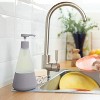 LunaLulinlk Dish Soap Glass Dispenser, Shatter Resistant, Charcoal Gray, 2 Pack, 15 oz - 3 of 4