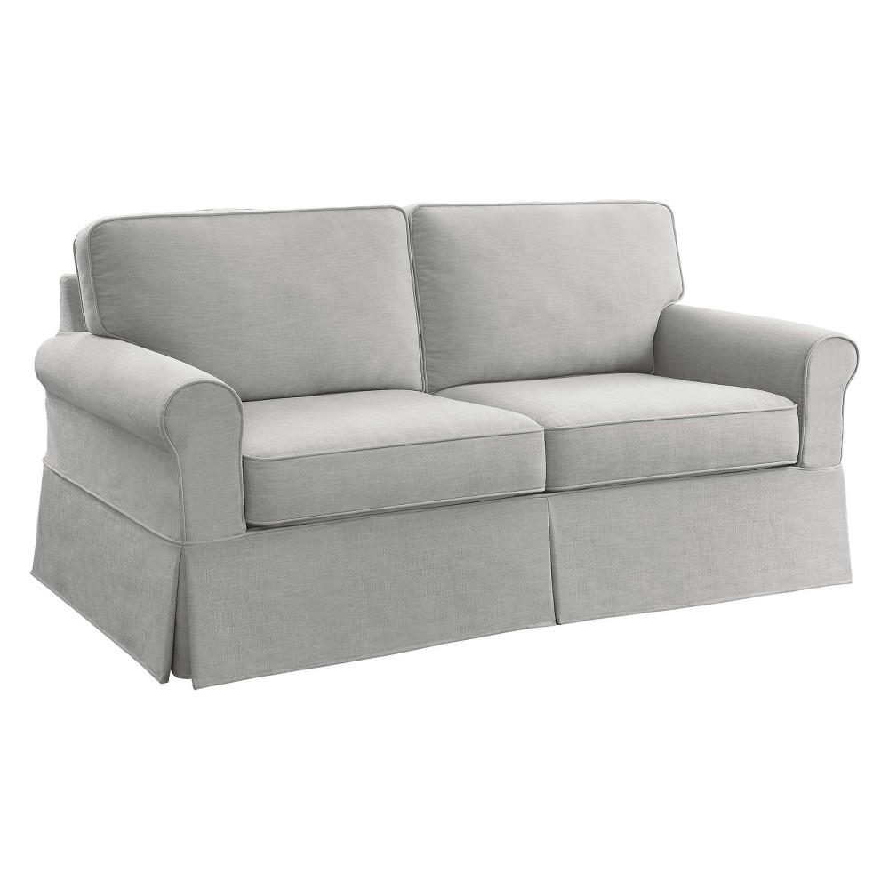 Photos - Sofa Ashton Slip Cover  Fog - OSP Home Furnishings: Classic Cottage Style, Removable Washable Cover