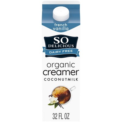 So Delicious Dairy Free Organic French Vanilla Coconut Milk Creamer - 1qt
