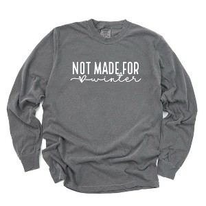 Simply Sage Market Women's Not Made For Winter Long Sleeve Garment Dyed Tee - 1 of 4
