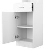FURNIinspire Bathroom Storage Cabinets Standing Storage Cabinet, Bathroom Cabinet Organizer With 5 Compartments 1 Drawer, White, 13"*13.4"*70.1" - 2 of 4