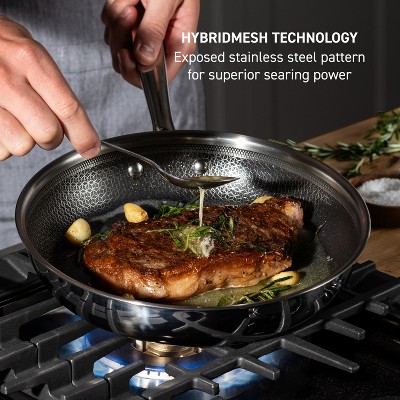 Tri-Ply Stainless Steel Nonstick Fry Pan Set, 3-Piece