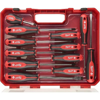 Milwaukee Set of 12 Tri-Lobe Screwdrivers 4932472003 Red : Milwaukee