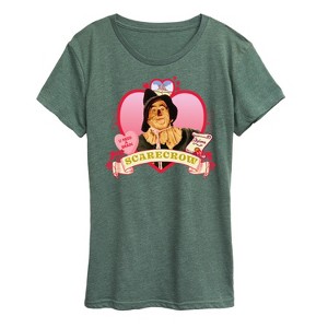 Women's - Wizard of Oz - Scarecrow Heart Short Sleeve Graphic T-Shirt - 1 of 4