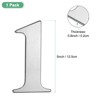 Unique Bargains 304 Stainless Steel Self-adhesive Rust Resistant House Number 1 Pc - 3 of 4