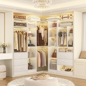Aheaplus Freestanding Closet Organizer System with 5 Drawers & 12 Shelves - 1 of 4
