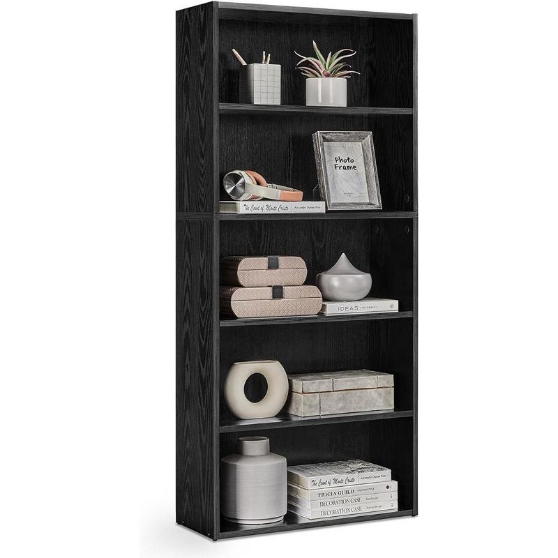 VASAGLE Bookshelf, 23.6 Inches Wide, 5-Tier Open Bookcase with Adjustable Storage Shelves, Floor Standing Unit, 1 of 7