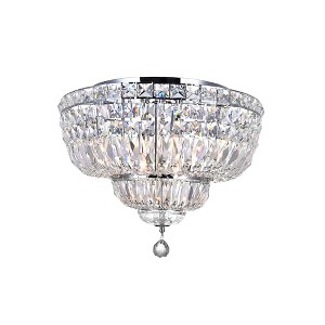 CWI Lighting Stefania 8 Light Bowl Flush Mount With Chrome Finish - 1 of 4
