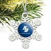 University of San Diego Primary Logo Metal Snowflake Christmas Tree Holiday Ornament - 2 of 3