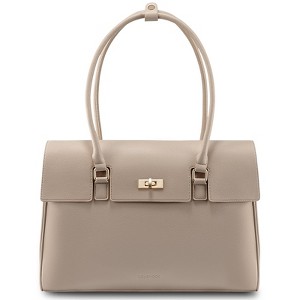 Laptop Bag for Women Work Tote 15 Inch Briefcase Messenger Bag Waterproof Business Office Professional Large Capacity Handbag Shoulder Bag,Apricot - 1 of 4