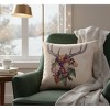 Manual Woodworkers & Weavers Botanical Floral Bird 18-Inch Decorative Pillow for Living Room - 3 of 3