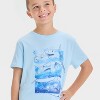 Boys' Short Sleeve Shark Friends Graphic T-Shirt - Cat & Jack™ Blue - 2 of 4