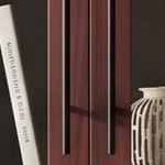 walnut & glass door