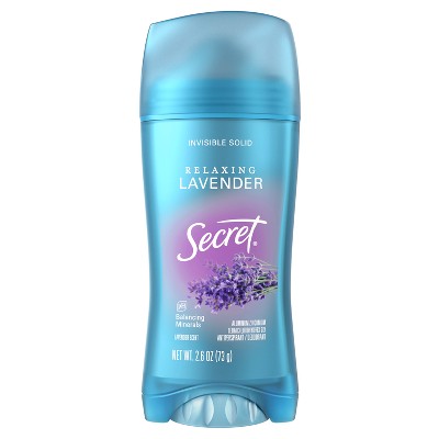 Secret Invisible Solid Antiperspirant and Deodorant - Lavender Scent 2.6oz