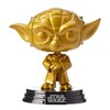 Funko POP Star Wars 4 Inch Vinyl Figure | Metallic Gold Yoda - 3 of 4