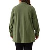 Agnes Orinda Women's Plus Size Long Sleeve Pockets Casual Corduroy Button Down Shirts - 4 of 4