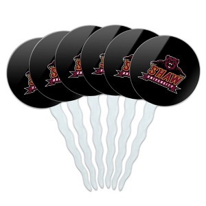 Shaw University Primary Logo Cupcake Picks Toppers Decoration Set of 6 - 1 of 4