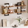 Generic Floating Shelves, 15 Inch Wall Shelf Set of 2, Wall Mounted Storage Shelves 2-Tier, Hanging Bathroom Shelves - 3 of 4