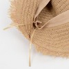 Anna-Kaci Women's Woven Bucket Hat with Soft Frayed Brim and Lightweight Straw Texture - 3 of 4