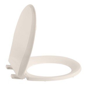 Round or Elongated Toilet Seat with Slow-Close Lid and Secure Fit, Easy to Install and Clean - Durable Plastic for Household - 1 of 4
