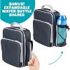 Bentology Insulated Lunch Box w Snack Pocket & Water Bottle Holder-Boys or Kids Blue School Lunchbox Tote Keeps Food Hotter or Colder Longer - 3 of 4