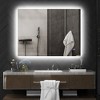 Aghana Digitals 37"x35" Backlit LED Bathroom Mirror: Dimmable, Anti-Fog, Memory Function, - 2 of 4