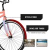 NAYSAYE 26 Inch Beach Cruiser Bike Steel Frame Single Speed Adult Bike for Relaxed Outdoor Rides, Pink, 65.00"*25.00"*36.00" - 3 of 4