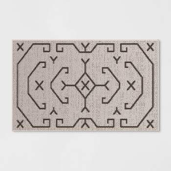 5' X 7'' Braided Outdoor Rug With Fringe Neutral/ivory - Threshold™  Designed With Studio Mcgee : Target