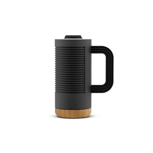 Ello 16oz Ceramic Linden Travel Mug Black Target