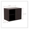 Alera Alera Open Office Low Storage Cab Cred, 29.5w x 19.13d x 22.78h, Espresso - 2 of 4