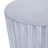 CAVINAS 18.7" Concrete Outdoor Side Table,Patio End Table,Eye-Catching Accent Table for Poolside,Porch&Living Room,Minimalist Outdoor Furniture,Blue - 3 of 4