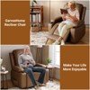 PU Leather Power Lift Recliner Chair, Adjustable Furniture for Back, Legs w/ 3 Positions, Side Pocket ( 27" Seat Width+Cup Holders) - 3 of 4