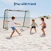 Soccer Rebounder Net & Goal (6/12 x 4/6 Ft), Dual-Function Football Rebound Trainer – Ultra-Responsive Net, Sturdy Steel Frame, for All Ages & Levels - 2 of 4
