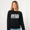 Simply Sage Market Gym Hair Varsity Sweatshirt - 2 of 4