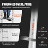 VEVOR Telescoping Ladder, 12.5 FT Aluminum One-button Retraction Collapsible Extension Ladder, 375 LBS Capacity with Non-slip Feet - 4 of 4