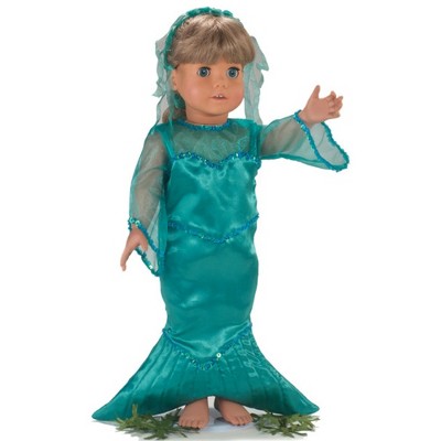 Sophia’s Mermaid Costume for 18” Dolls, Green