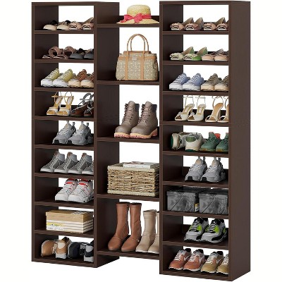 Tribesigns 14-Tier Shoe Rack with 22 Open Cubies