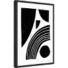 Amanti Art Reflecting Shapes Black by Statement Goods Canvas Wall Art Print Framed 16 x 23-in. - 3 of 4