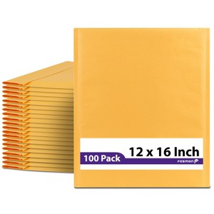 Fosmon #6 Kraft Bubble Mailer 12 x 16 inches, Padded Shipping Envelopes for Book, Magazine, Documents - 1 of 4