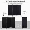 6' 3 Panel Room Divider, Indoor Privacy Screen for Home - 4 of 4