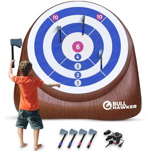 SWOOC Games – Bull Chipper™️ | Giant Golf Darts (Over 6ft Tall) w/ 10+ Golf Games | Backyard Golf Game with Air Pump | Outside Yard Games for Adults - 1 of 4